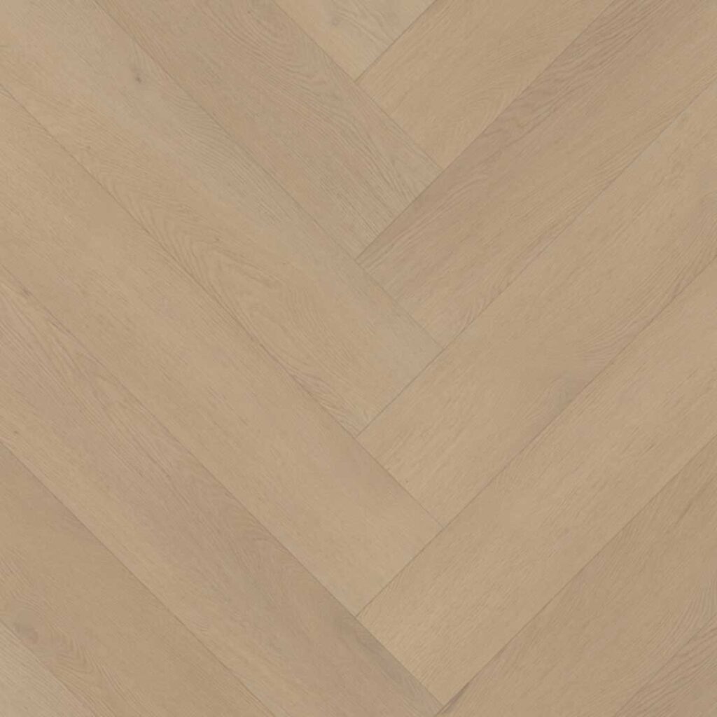 Topview van Belakos Palazzo PVC Visgraat XL 77 in een warme, licht eikenhouten look – luxe PVC vloer met visgraatmotief, verkrijgbaar bij de vloerenspecialist in Zoetermeer.